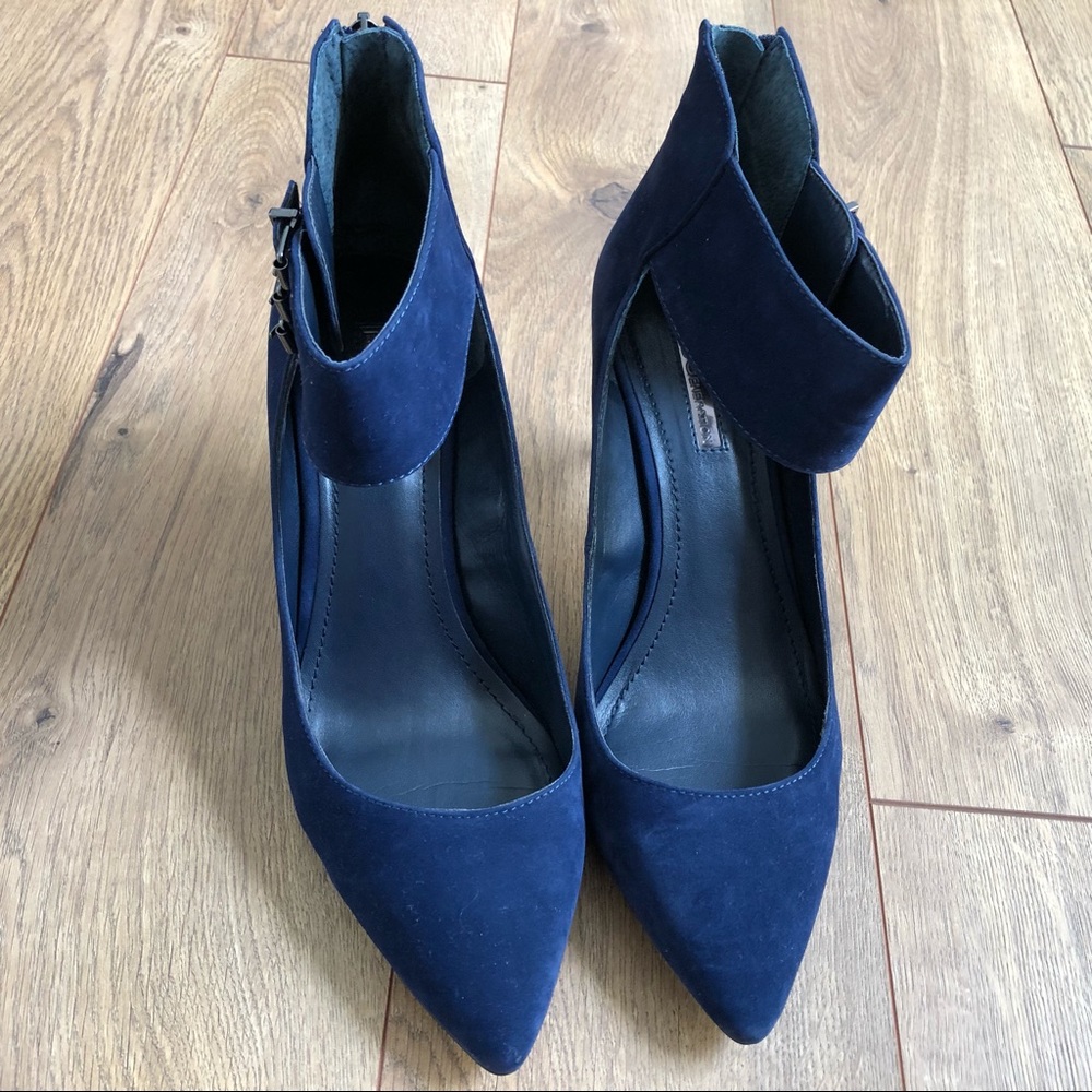 Blue Suede Heels